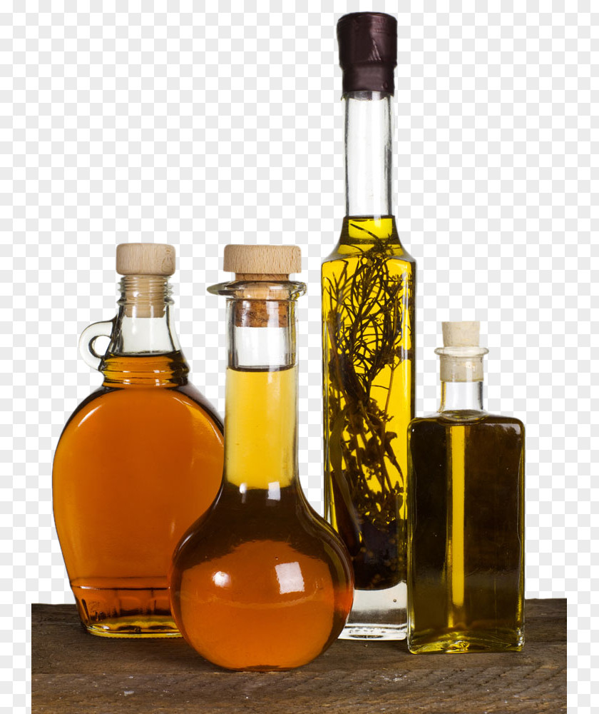 Bottles Of Olive Oil On Wood Vegetable Fuel Cooking PNG