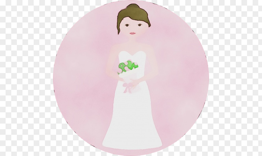 Brown Hair Fictional Character Plate Pink Dishware Cartoon Tableware PNG