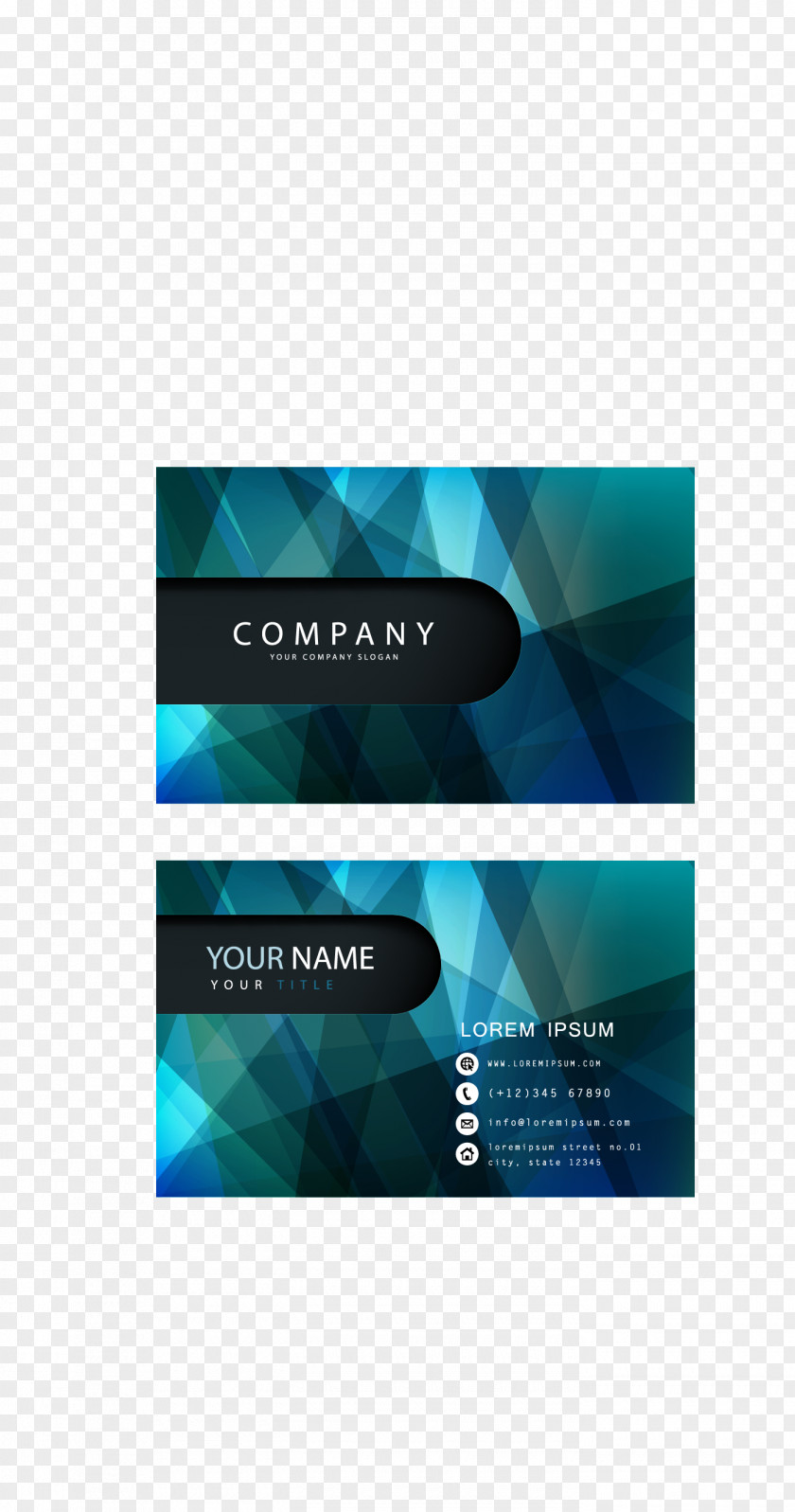 Business Card Design Advertising PNG