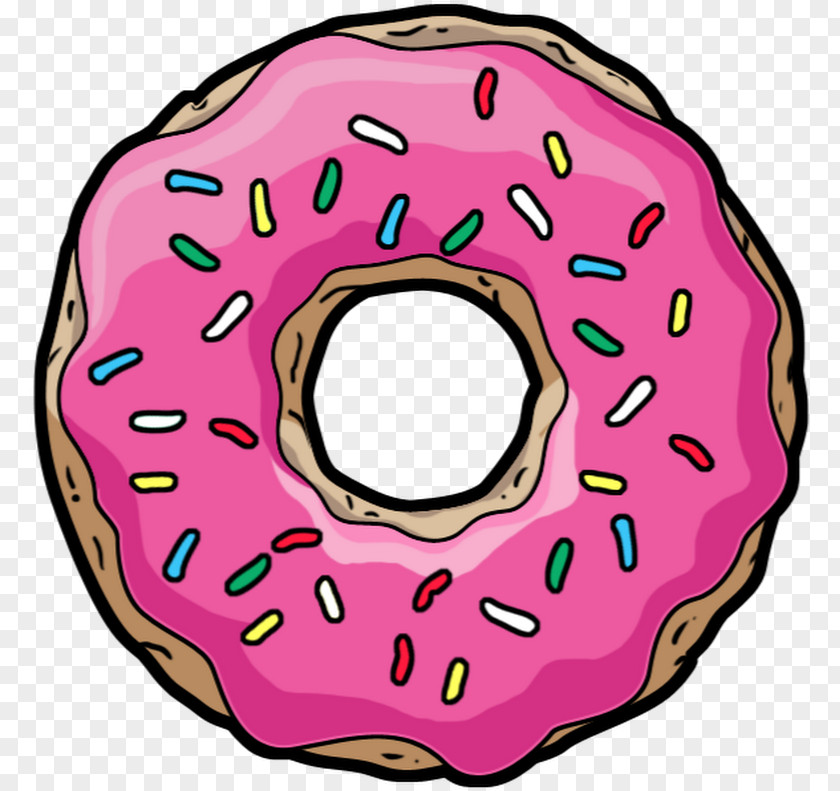 Dad Border Donut Donuts Homer Simpson Coffee And Doughnuts Sprinkles Frosting & Icing PNG