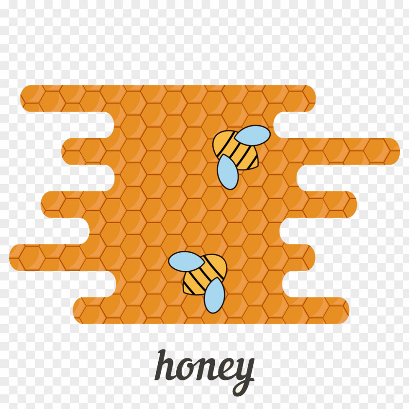 Honey Bees On Bee Honeycomb Beehive PNG