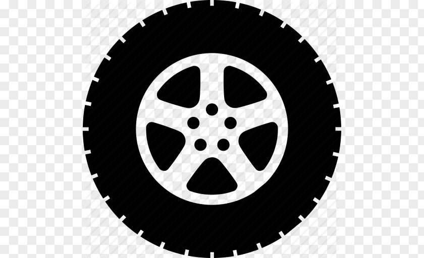 Single, Wheel Icon Car Tire PNG