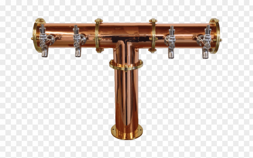 Beer Draught Copper Brass Tower PNG
