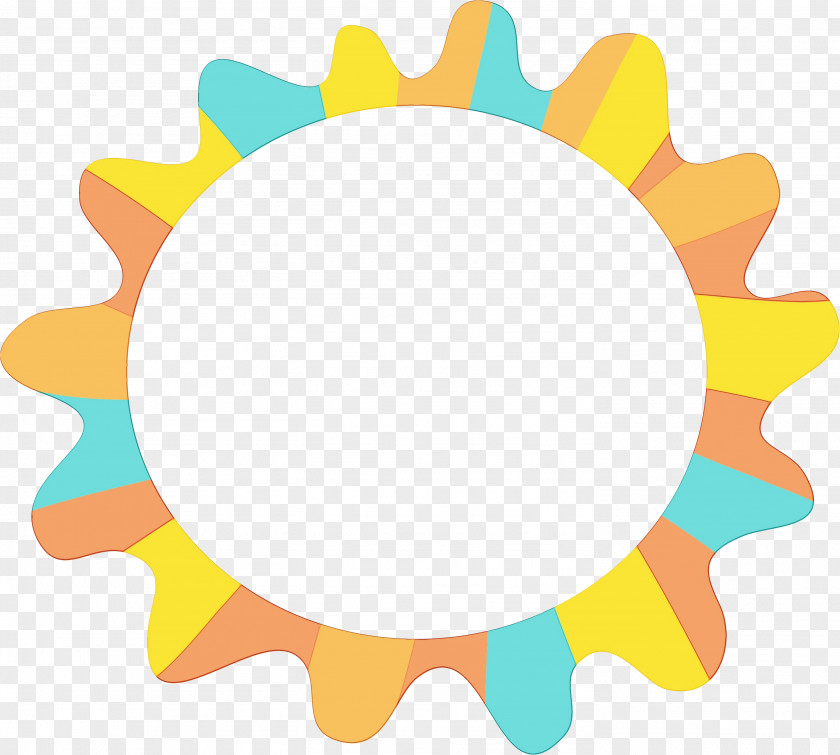 Circle Yellow Area Flower Meter PNG