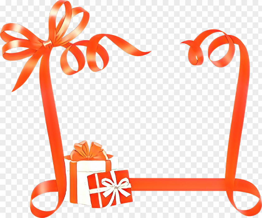 Orange Birthday Christmas Name Tags PNG