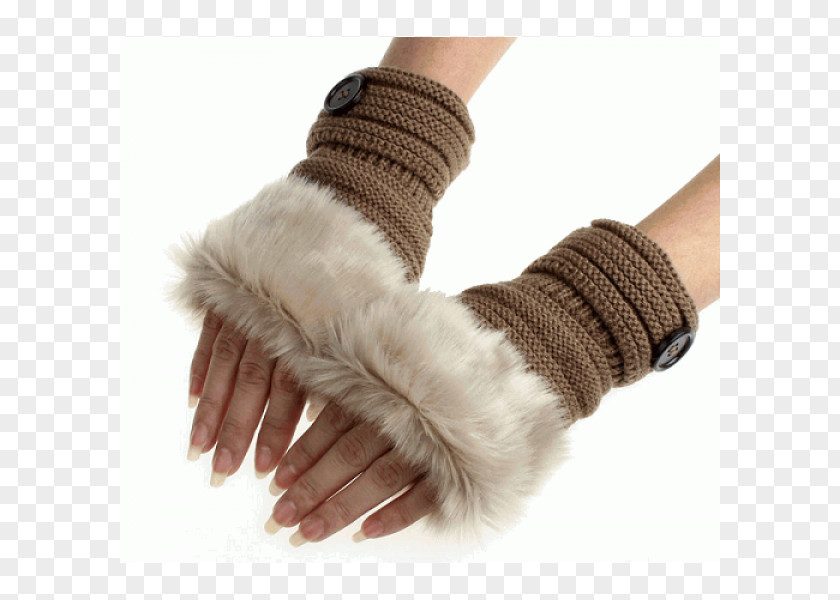 Tricot Fake Fur Glove Arm Warmers & Sleeves Artificial Leather PNG