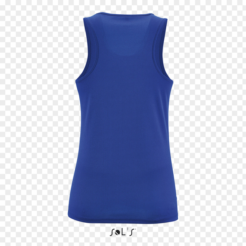 Blue Woman Dress Gilets Sleeveless Shirt PNG