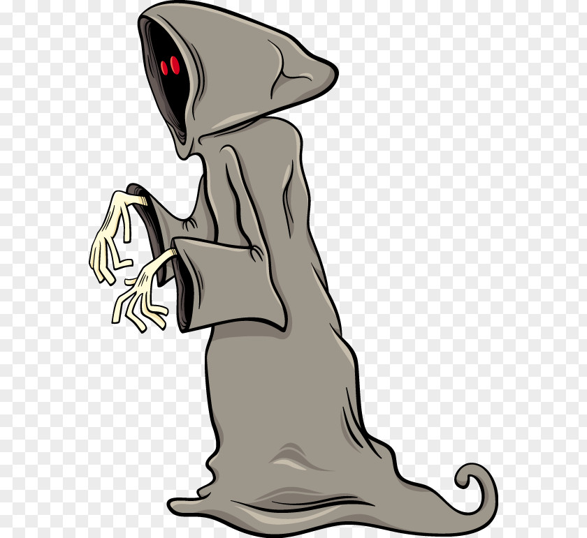 Horror Ghost Cartoon Illustration PNG