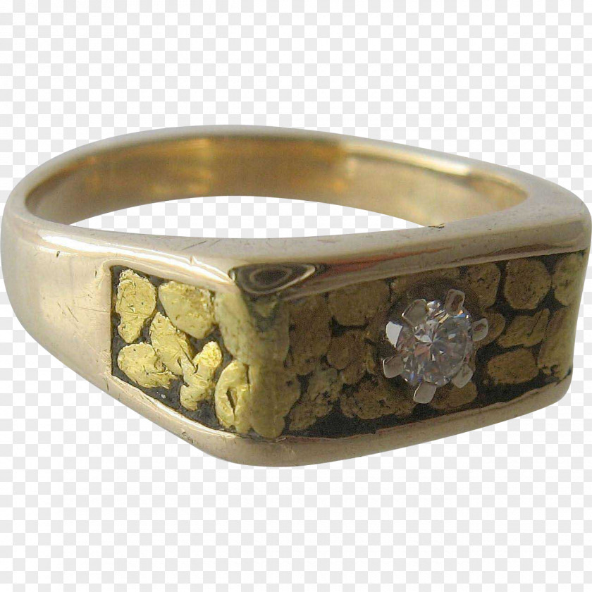 Nugget Silver Ring Jewellery Gemstone Platinum PNG