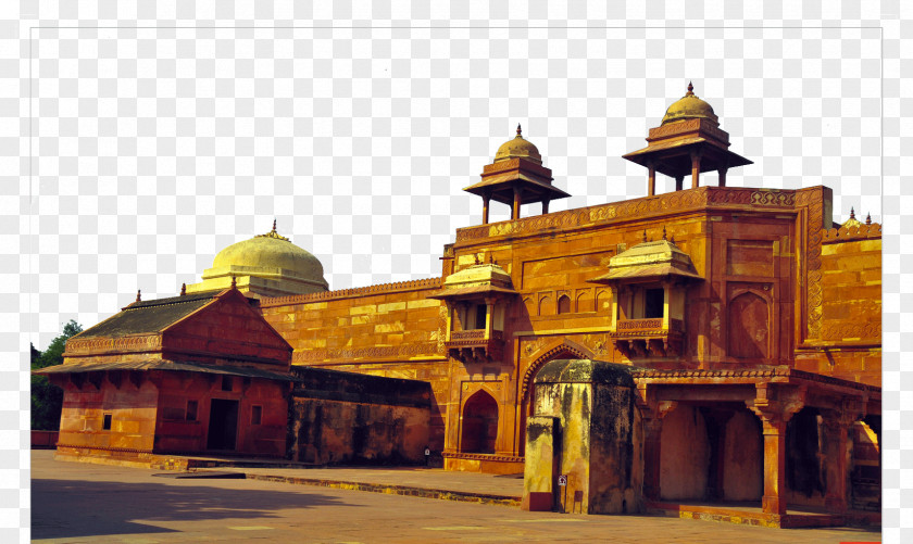 India Fatehpur Sikri Middle Ages Medieval Architecture Historic Site Facade PNG