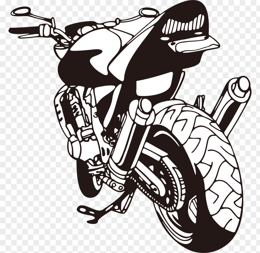 Motorcycle Car Wall Decal Sticker PNG