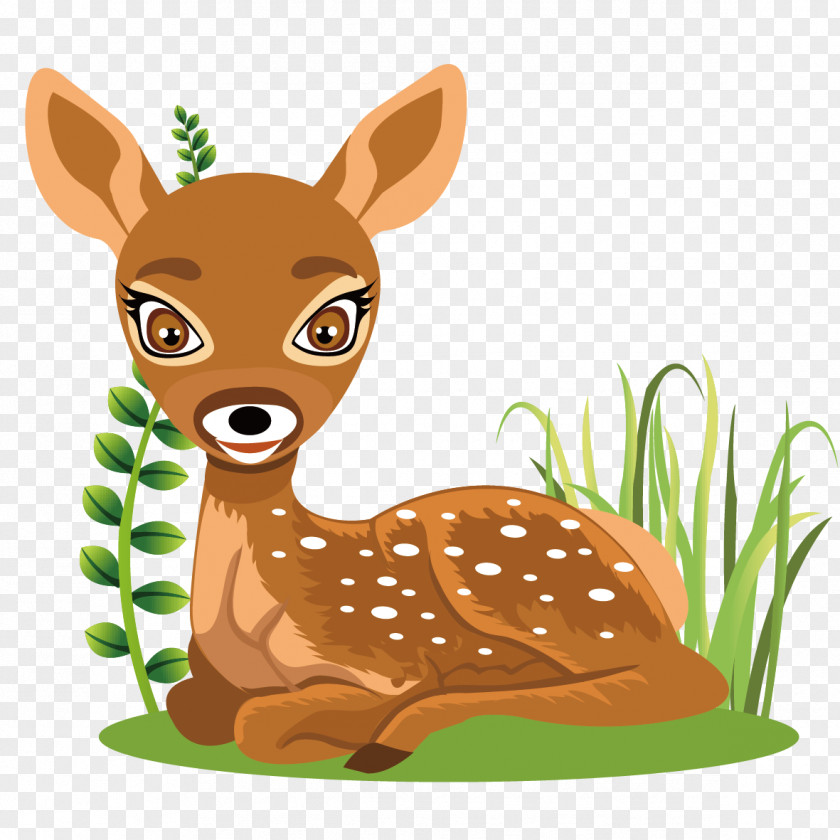 Resting Deer Animals Clip Art PNG