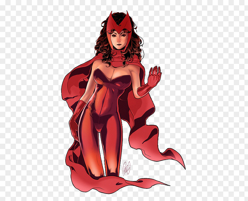 Scarlet Witch Comics Elizabeth Olsen Wanda Maximoff Superhero Comic Book PNG