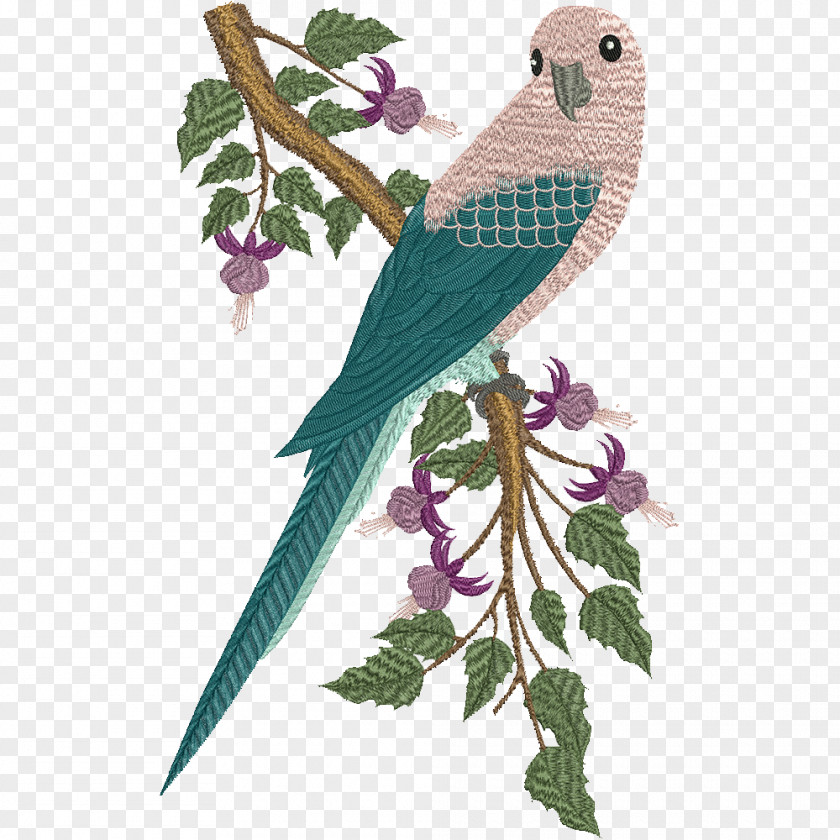 Parrot Machine Embroidery Crane Bird PNG
