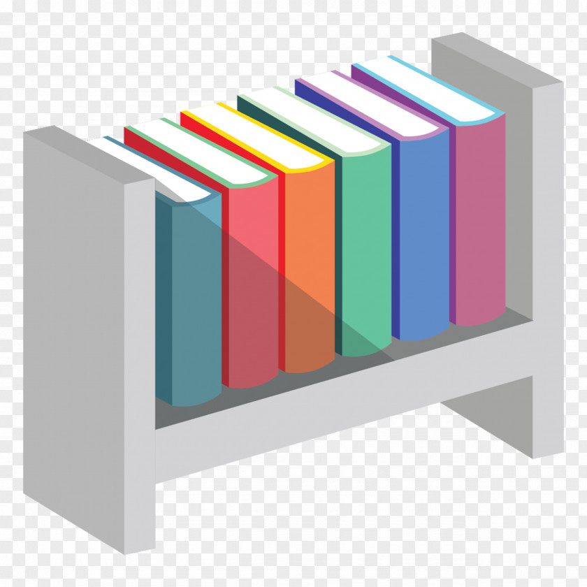 Rectangle Furniture Library Cartoon PNG