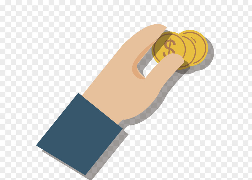 Vector Hand Coin Chips Money Euclidean Icon PNG