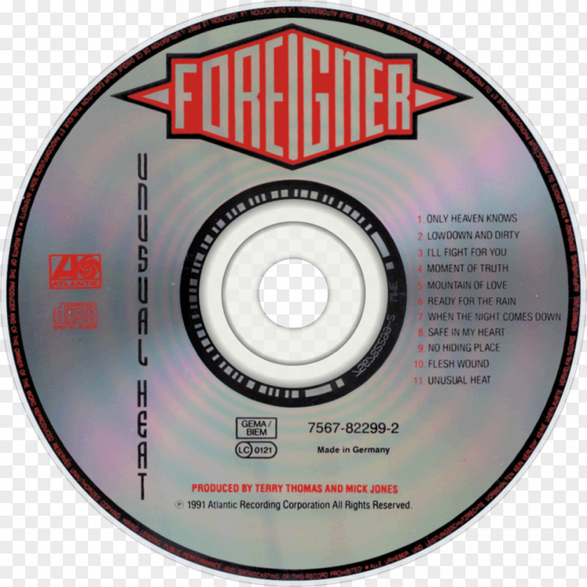 Foreigner KulturPur I Want To Know What Love Is Unusual Heat Compact Disc PNG