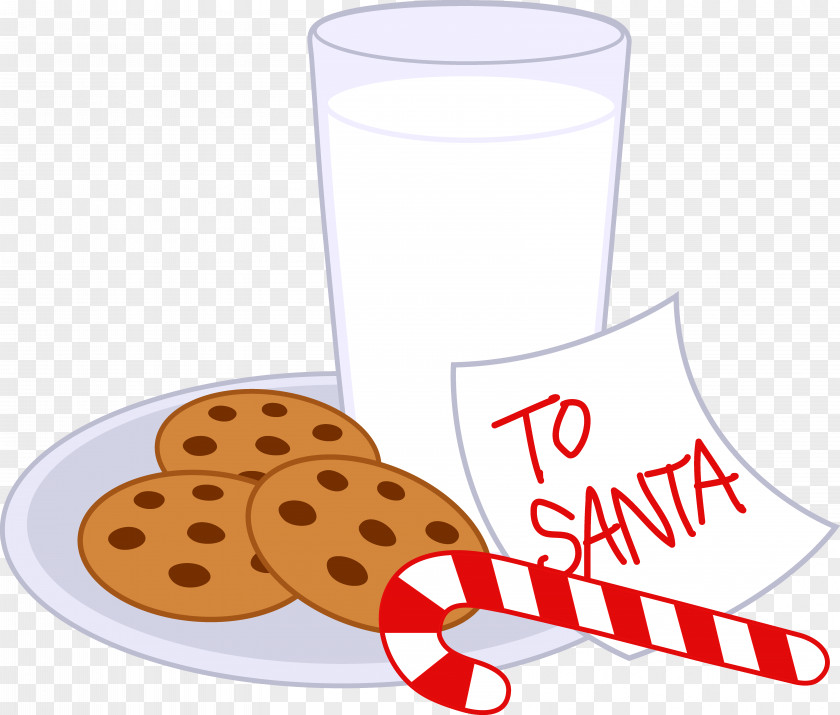 Free Pictures Of Cookies Chocolate Milk Chip Cookie Candy Cane Santa Claus PNG