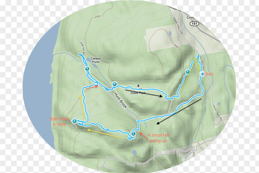 Hurd State Park Hiking GPS Navigation Systems PNG