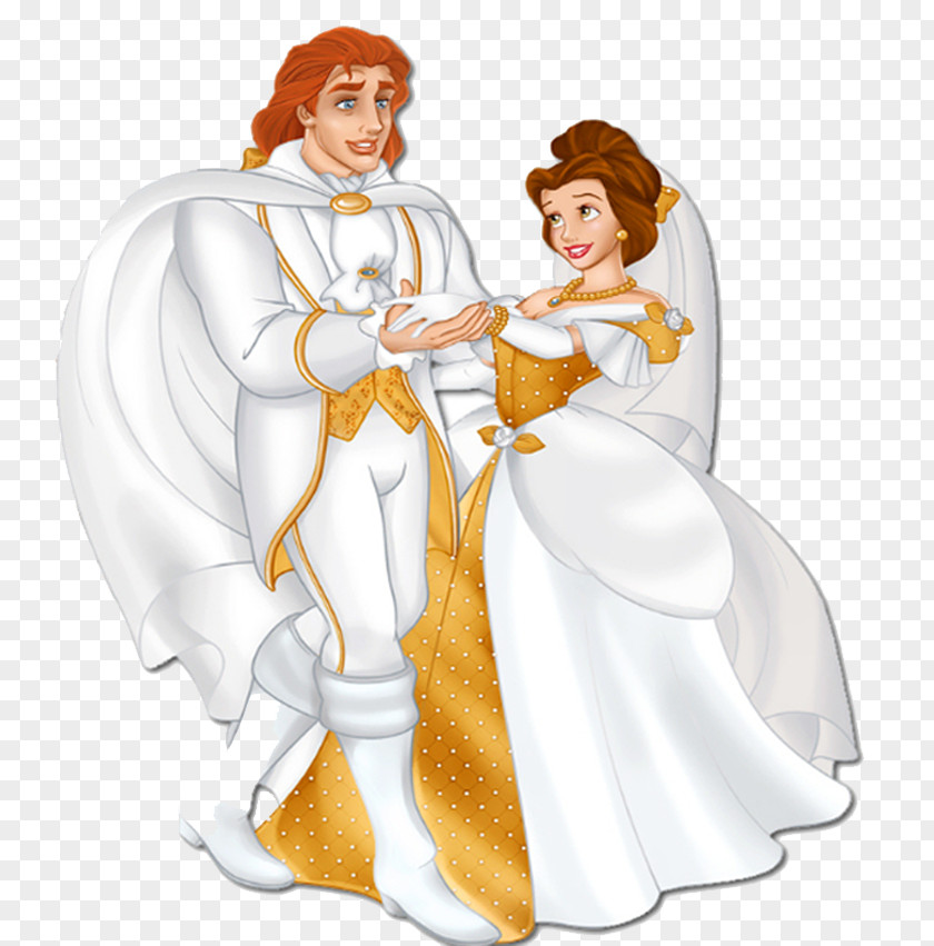 Wedding Belle Beast Marriage Disney Princess PNG