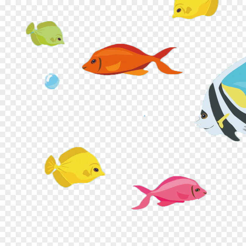 Cartoon Fish Underwater World Drawing Clip Art PNG