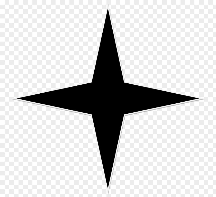 Black Star Triangle Symbol Symmetry PNG