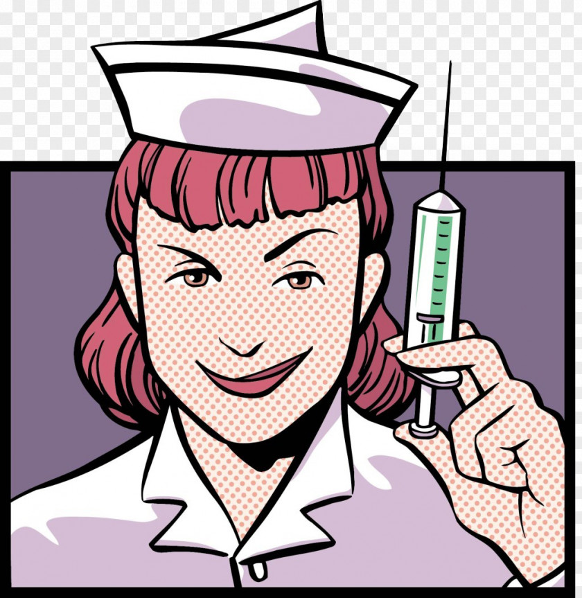 Evil Nurse Cartoon Elements Nursing Injection Stock Illustration Clip Art PNG