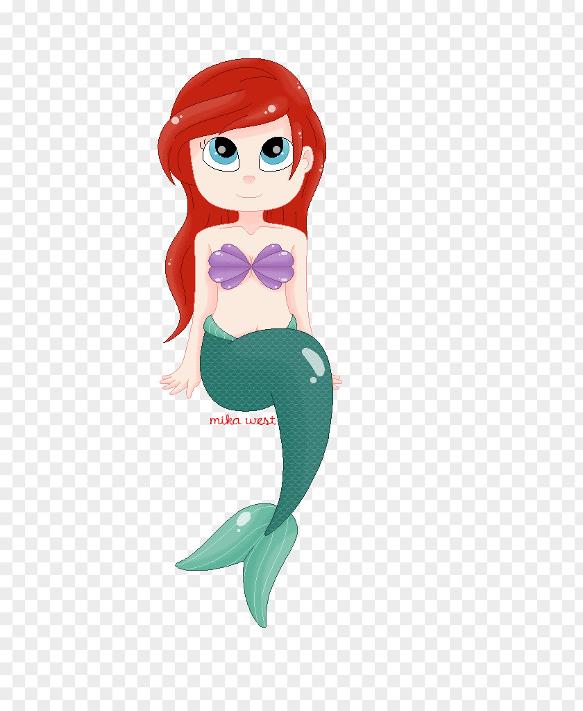 Mermaid Animated Cartoon Figurine PNG