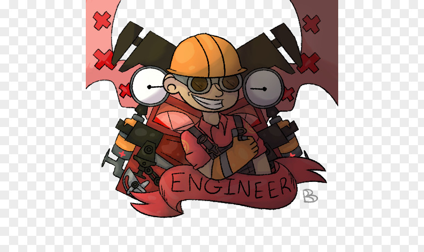 Pray Together Team Fortress 2 Engineer Art Color PNG