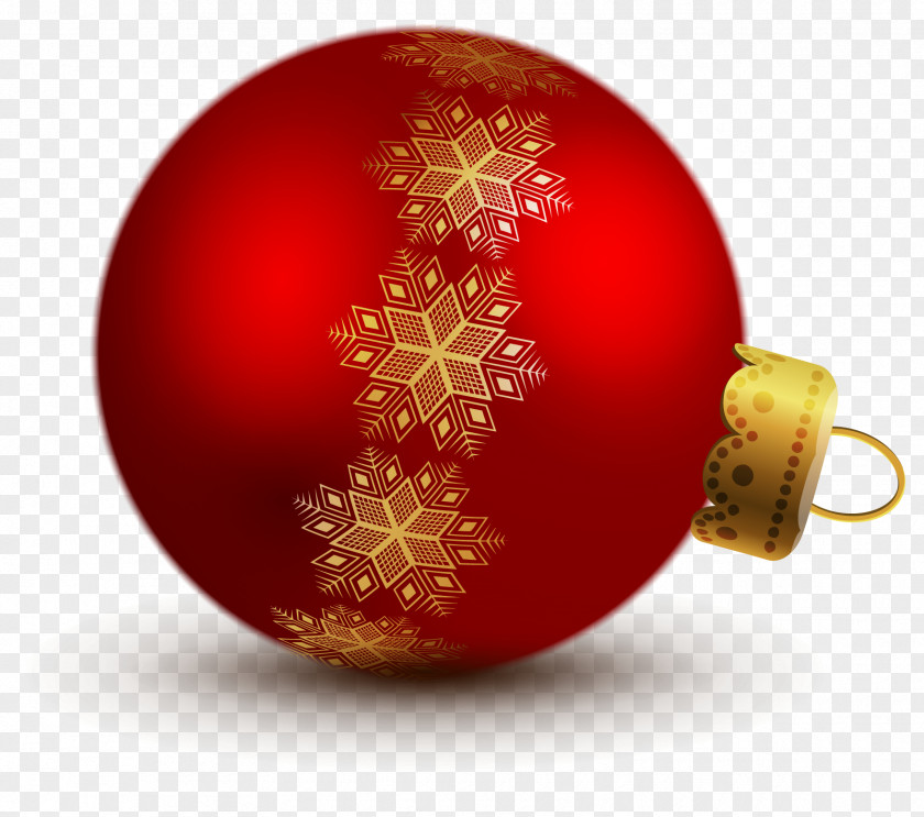 Transparent Red Christmas Ball Ornaments Clipart Ornament Decoration Clip Art PNG