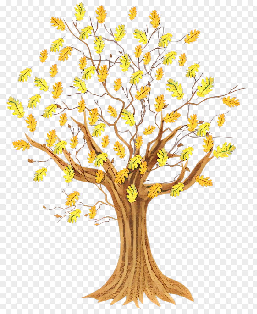 Tree Branch Yellow Plant Woody PNG