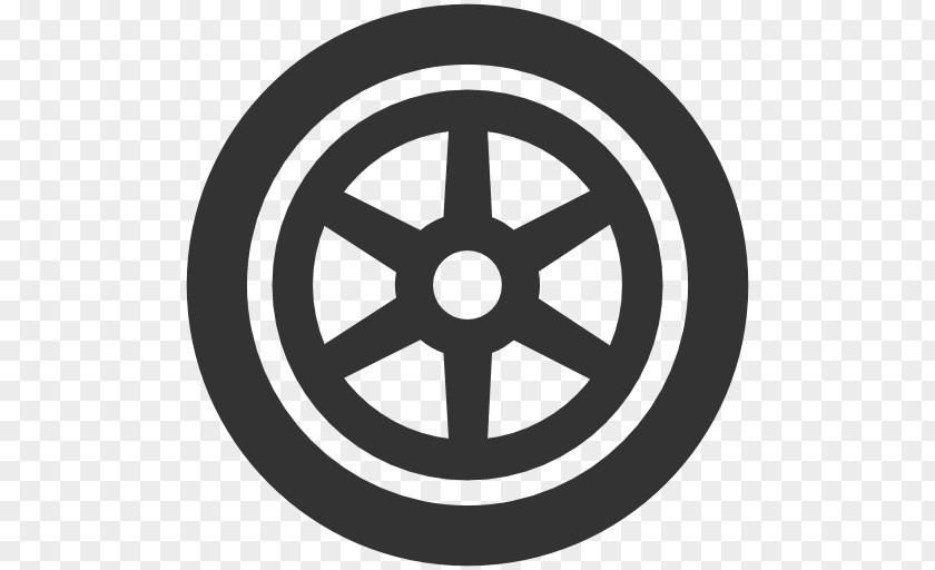 Car Wheel Tire Icon Design PNG