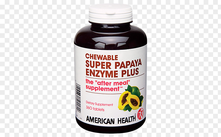 Papaya Dietary Supplement American Health Digestive Enzyme PNG