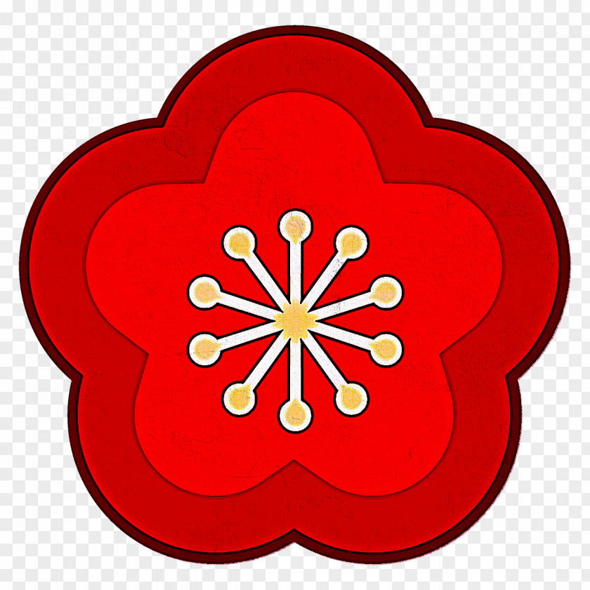 Flower Wildflower Red Heart Petal Symbol Plant PNG