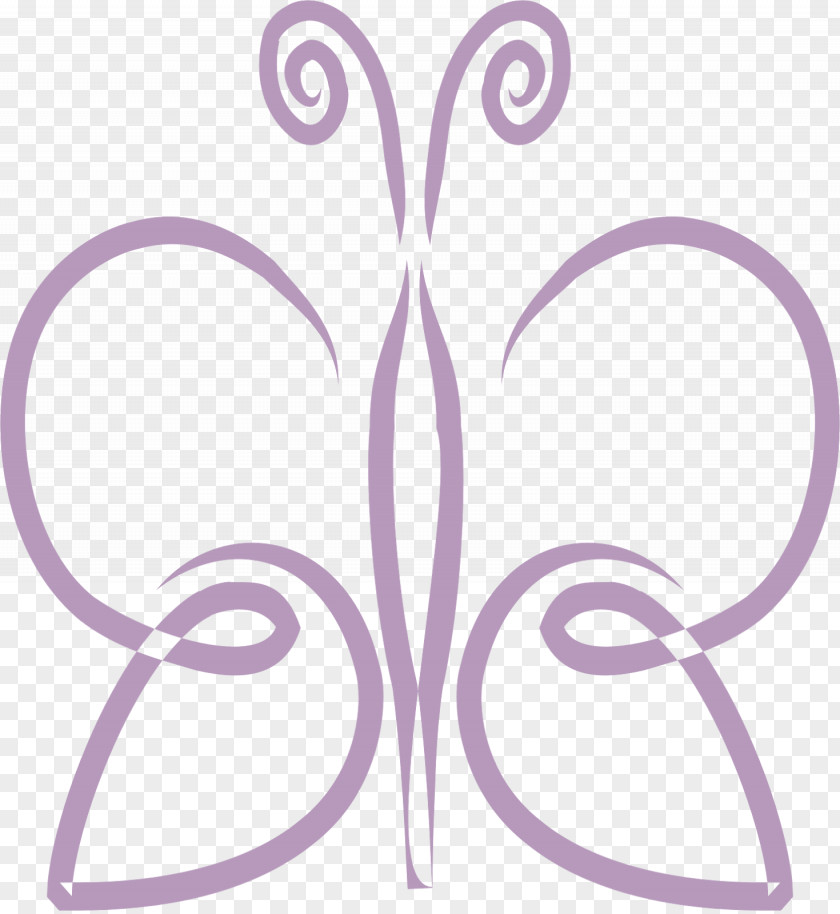 Pink Butterfly Body Jewellery Pollinator Line M PNG