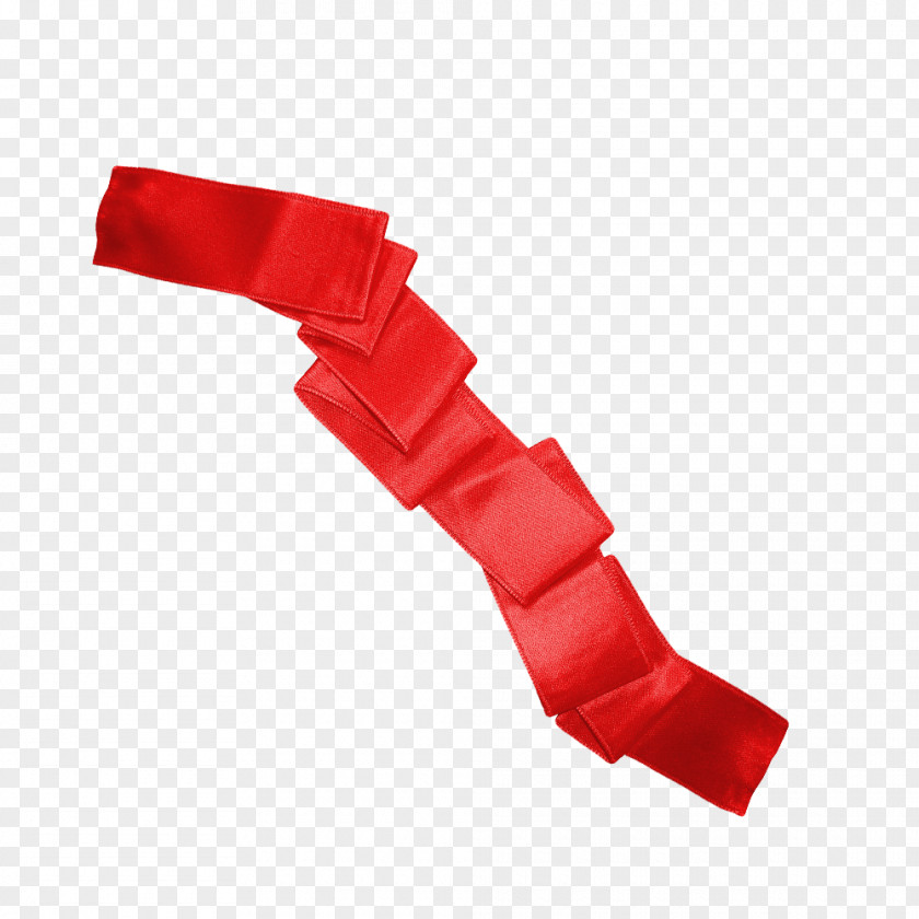 Red Ribbon Light Textile PNG