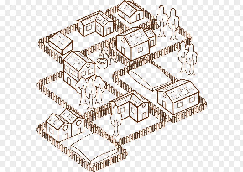 Religious Totem Village Drawing Clip Art PNG