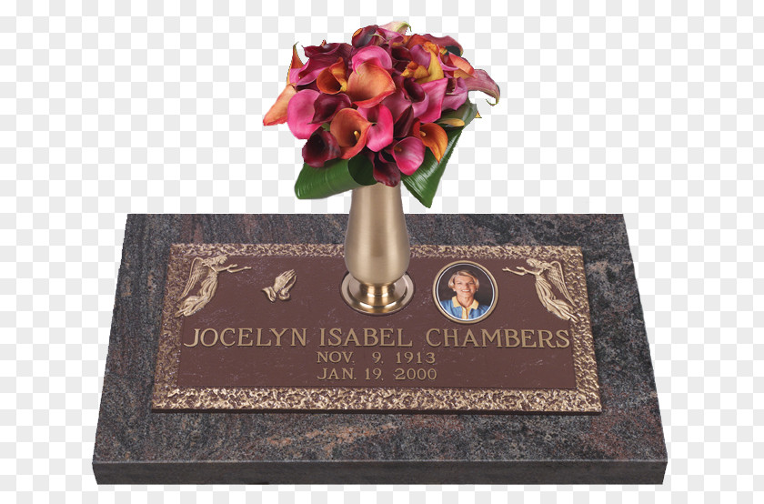 Custom Markers Headstone Grave Floral Design Funeral Burial PNG