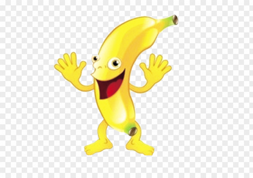 Cute Cartoon Banana Vector Fruit Addictive Bubble PNG
