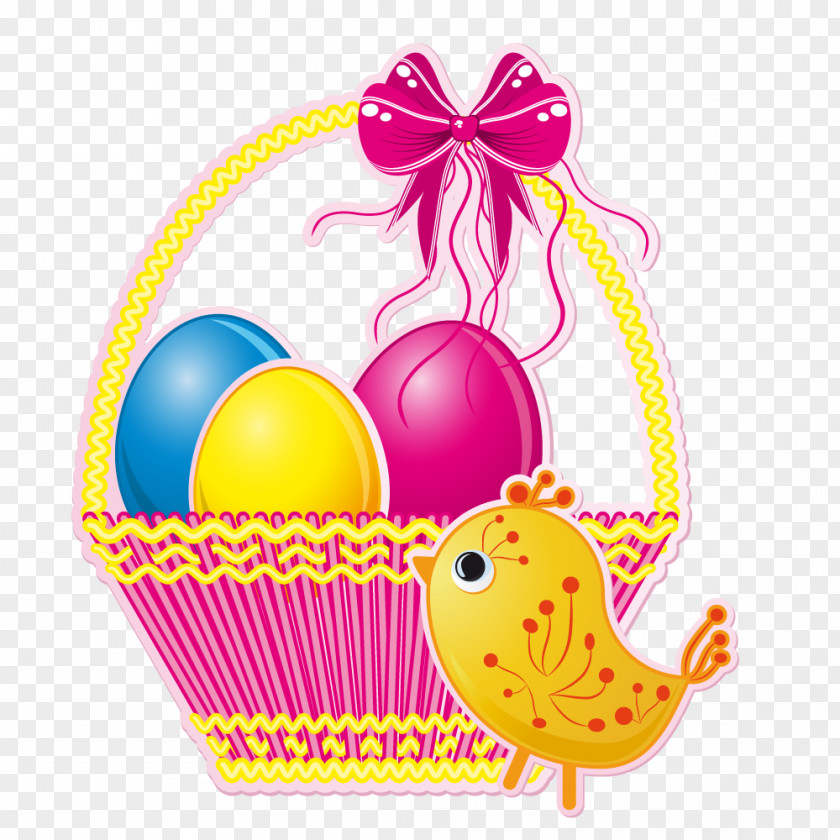 Easter Egg Bunny Basket Clip Art PNG