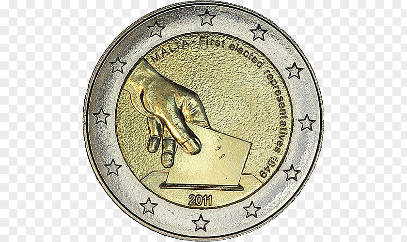 2 Euro Coin Coins Commemorativi Emessi Nel 2011 PNG