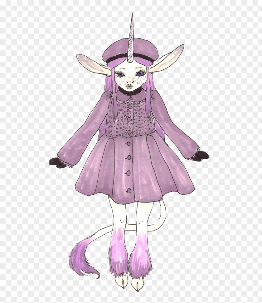 Fat Unicorn Fairy Costume Design Cartoon PNG