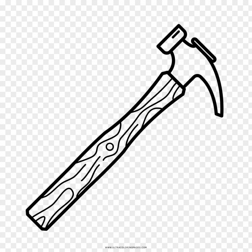 Hammer Coloring Book Drawing Black And White Ausmalbild PNG