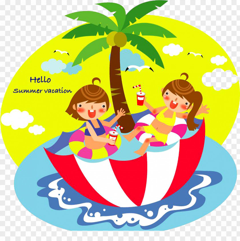 Illustrator Of Children Swimming Pool Clip Art PNG