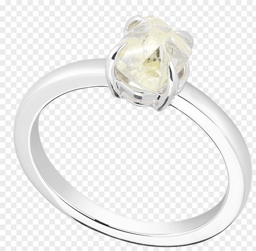 Raw Diamonds Wedding Ring Silver Jewellery PNG