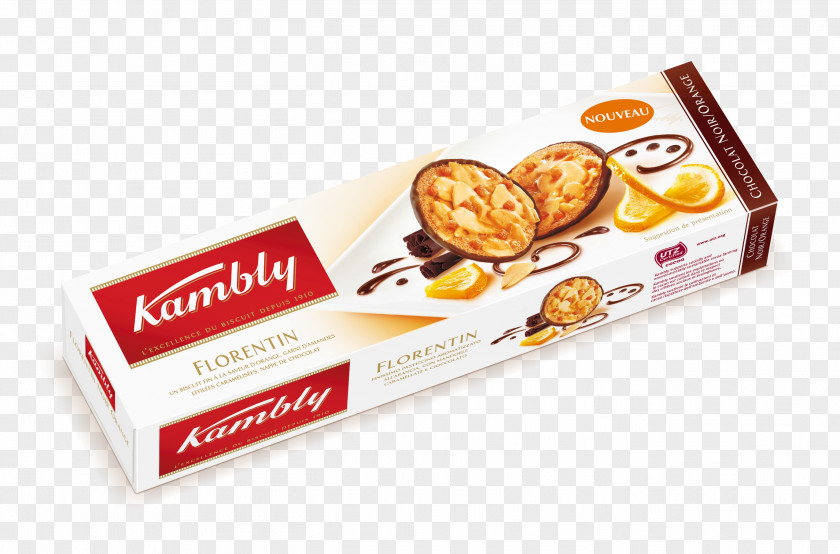 Chocolate Almond Biscuit Florentine Biscuits Kambly 100g PNG