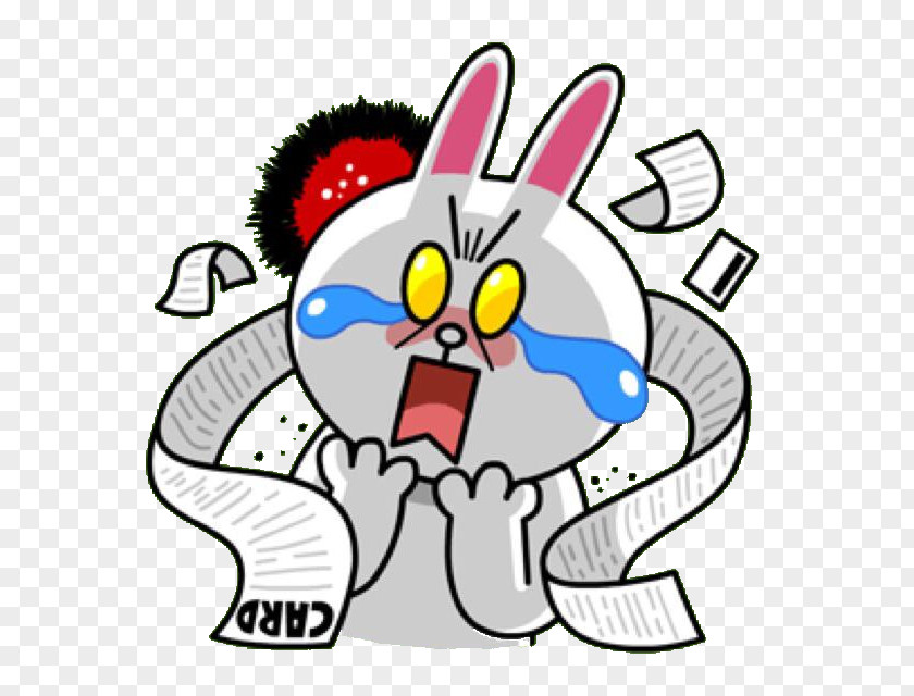 LINE CONY Sticker Line Friends Free Decal PNG