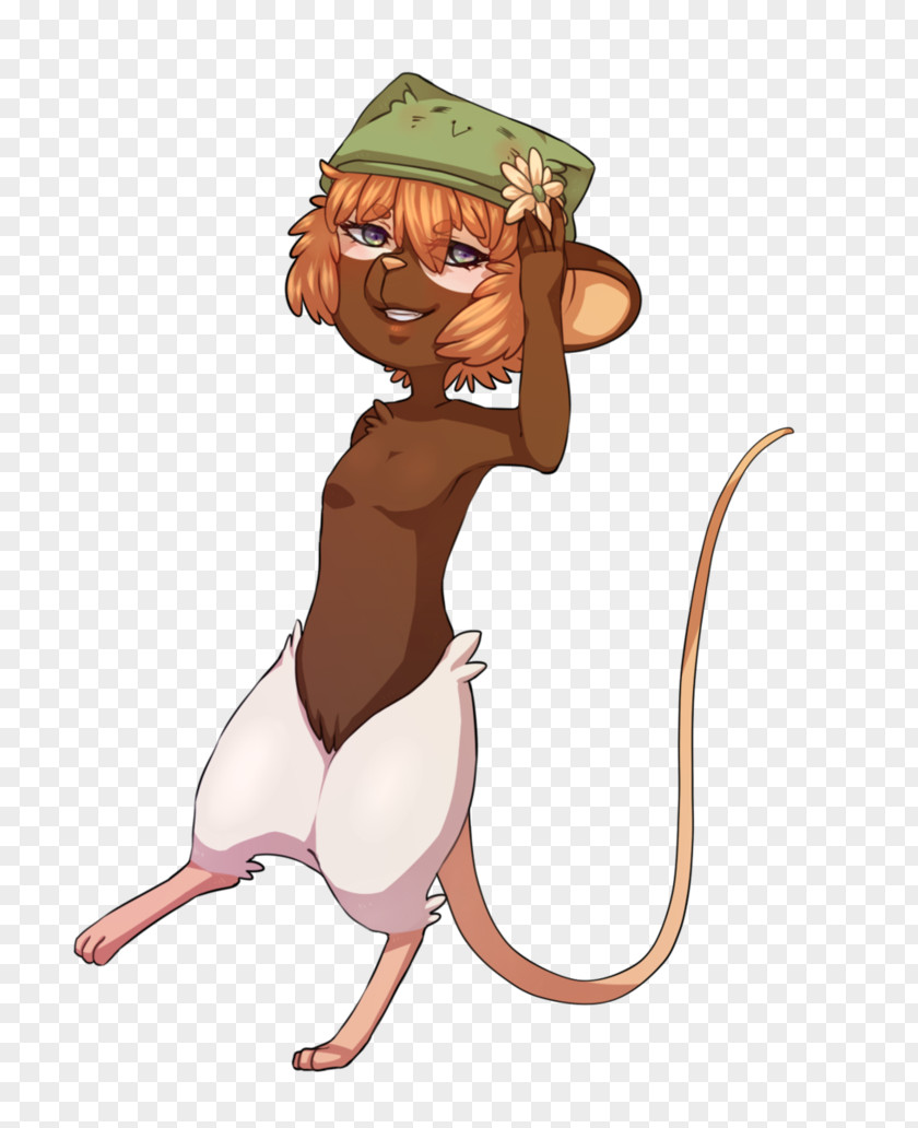 Mouse Cat Character Clip Art PNG