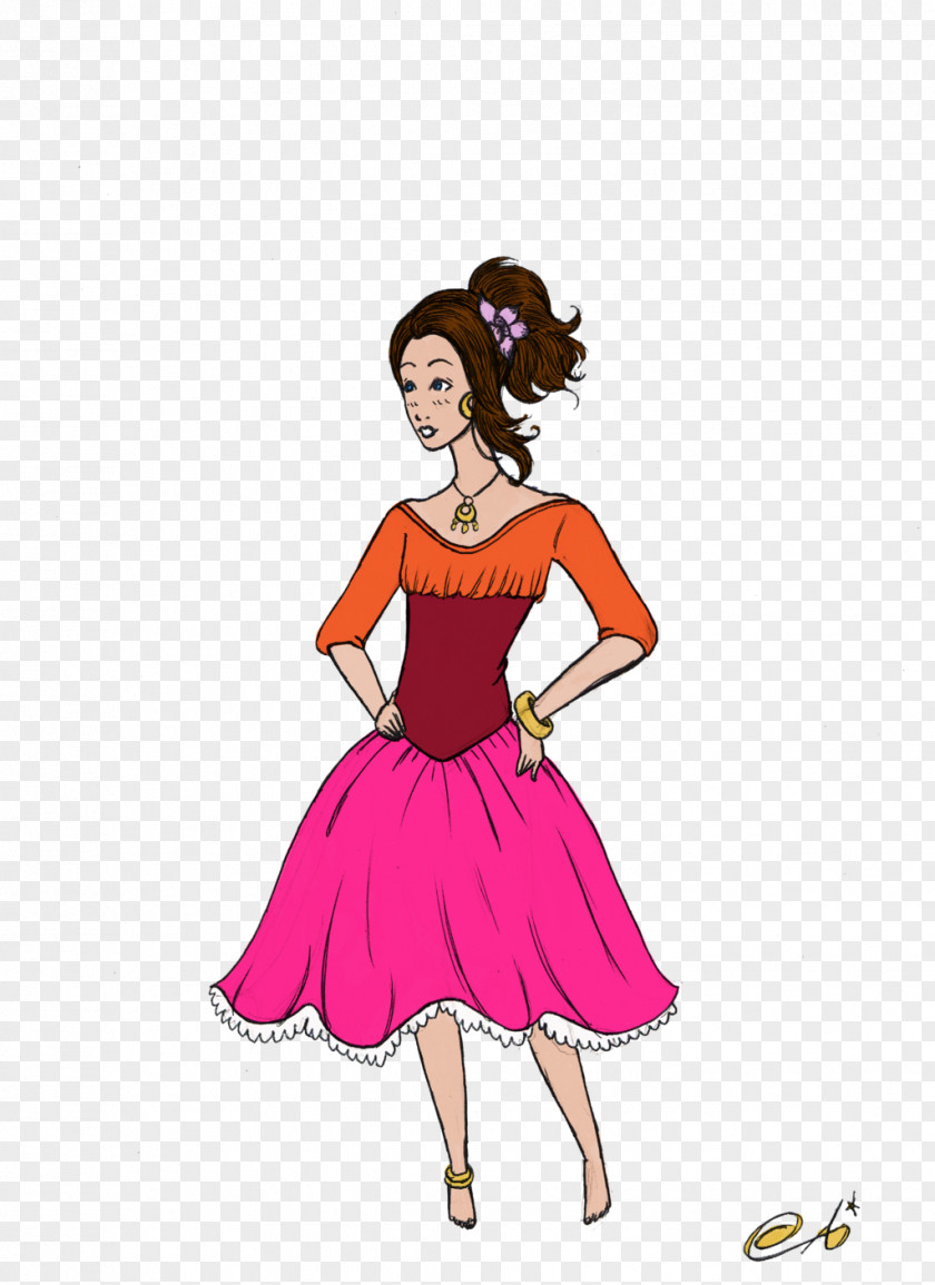 The Hunchback Of Notre Dame Dress Pink M Cartoon PNG