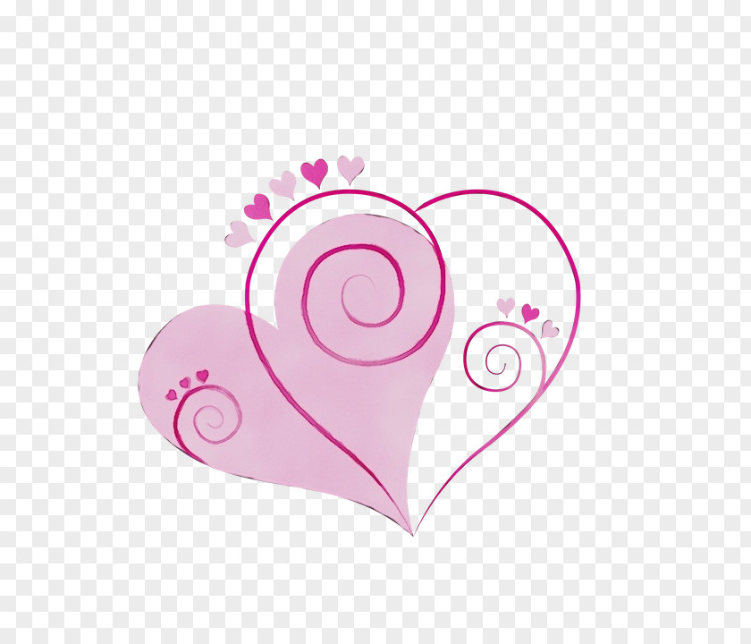 Heart Slug Snail Drawing Watercolor Painting PNG